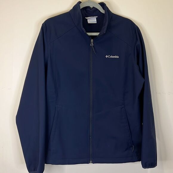 Columbia Navy Zip Front Jacket with Fleece Lining - Size XL - Picture 1 of 11